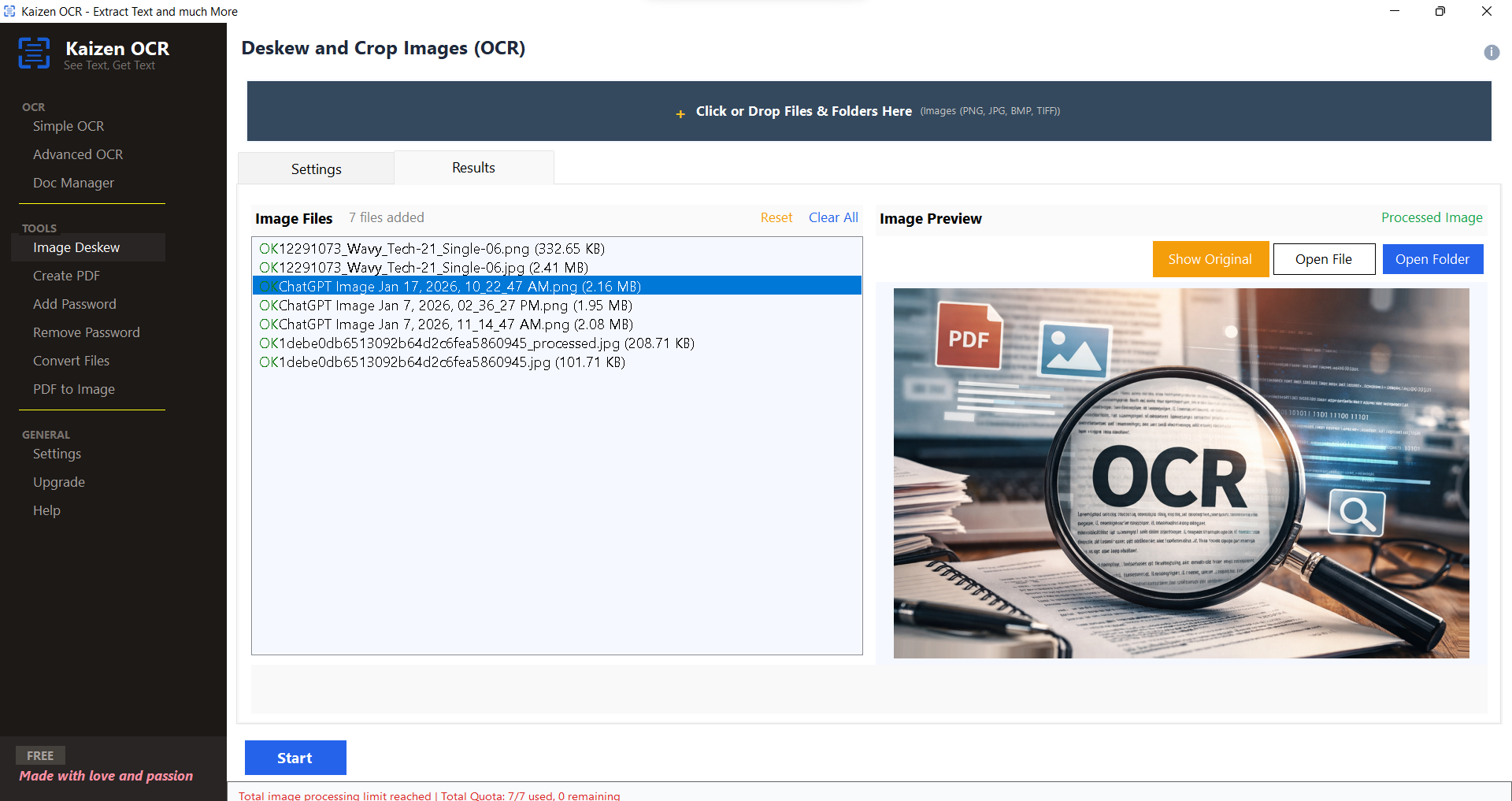 Image Deskew & Correction Tools