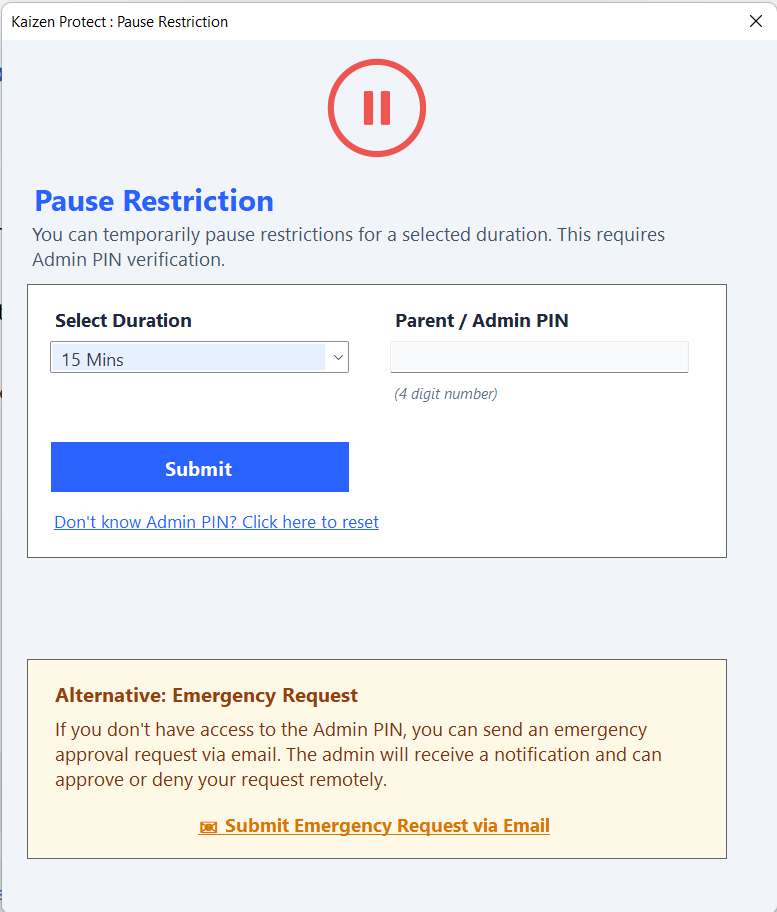 Pause Restrictions