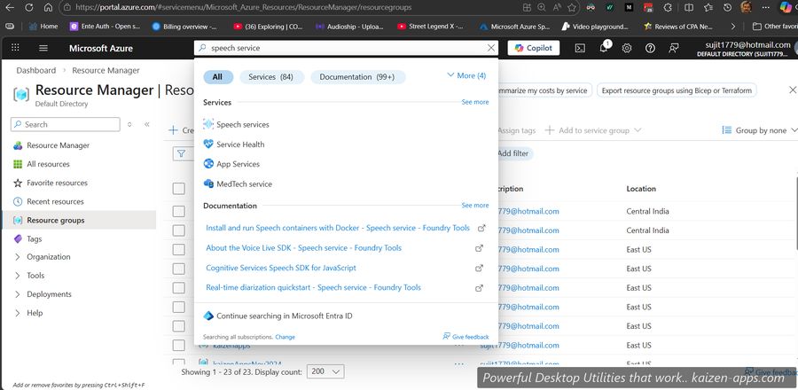 Search Speech Services