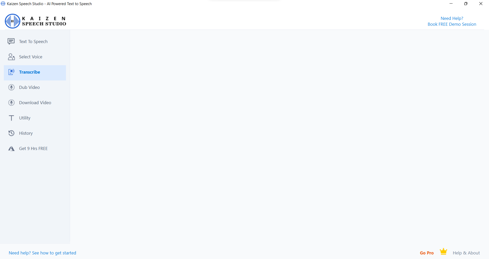 Speech to Text Transcription