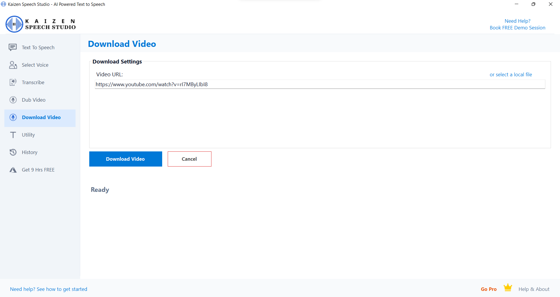 Video Download Feature