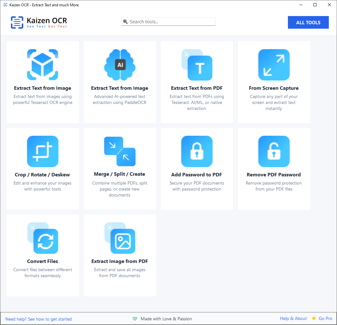 Kaizen OCR Interface