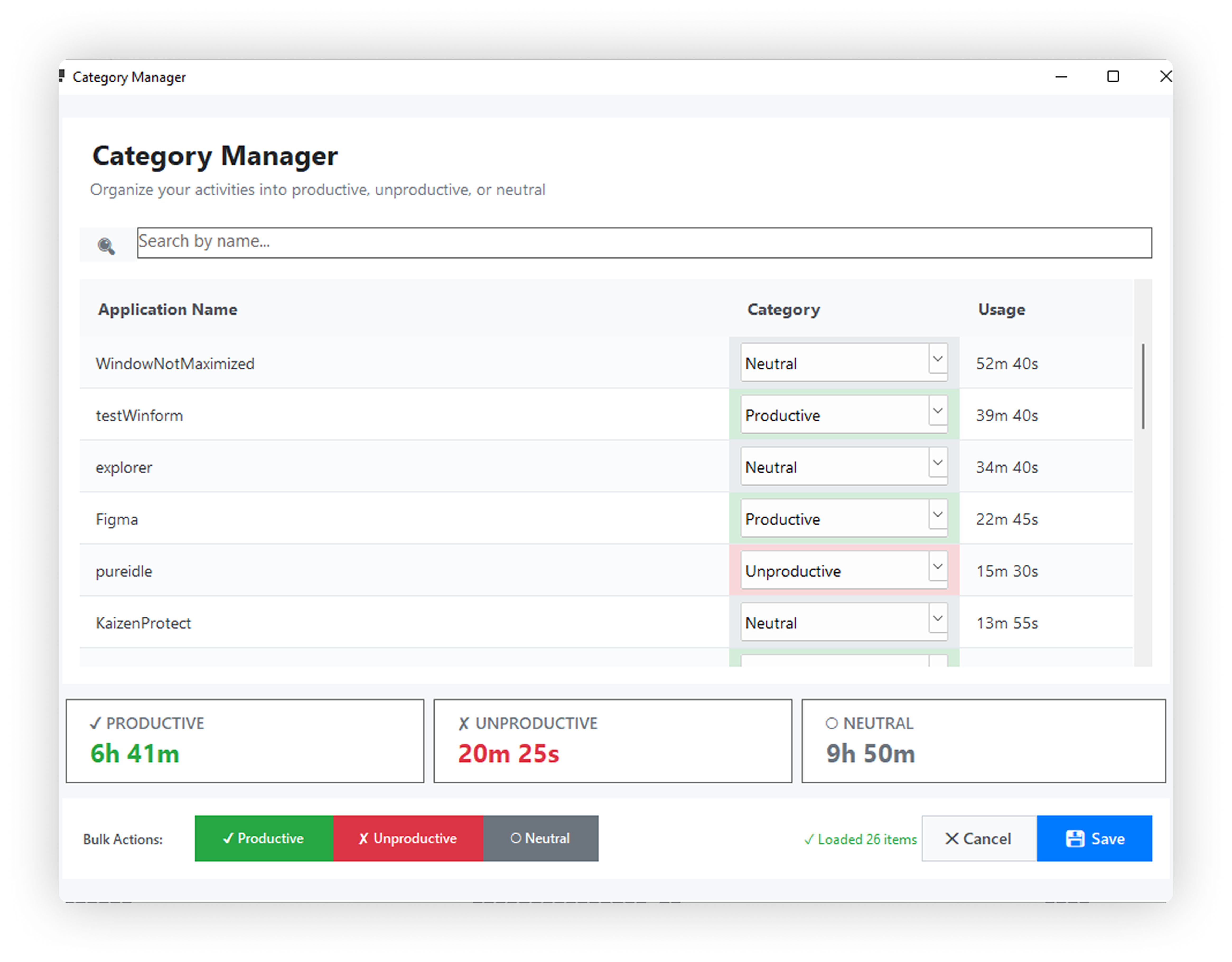 Kaizen Focus Solution