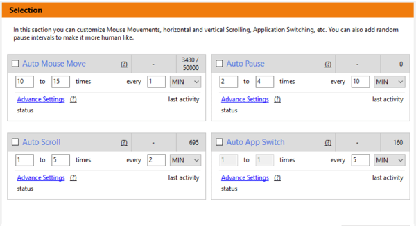 Kaizen Auto Mouse Mover and Clicker Utility Screenshot Section 1 Small